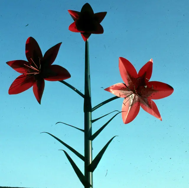 The World's Largest Lily sculpture at Parkside